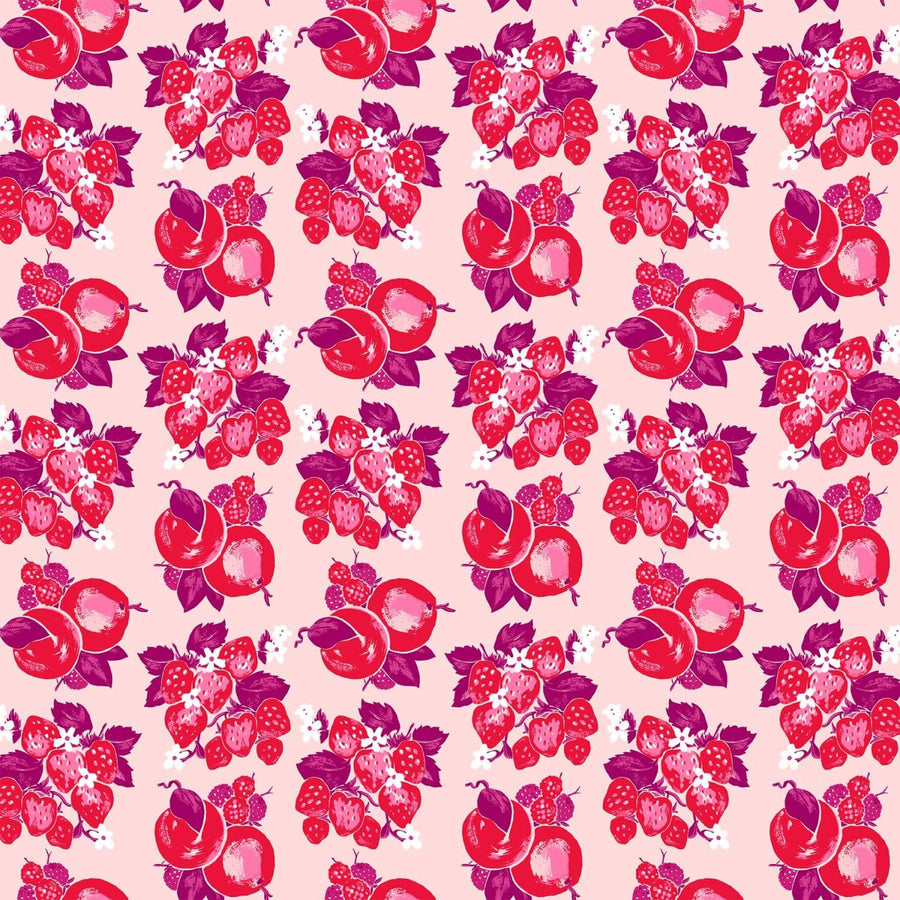 FIGO- Love in Bloom - Fruits Pink Multi Figo Fabrics 