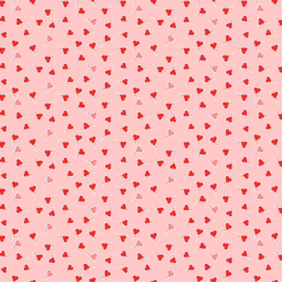 FIGO- Love in Bloom - Lollipops Pink Figo Fabrics 