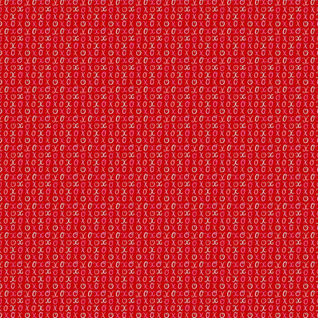 FIGO- Love in Bloom - XO Red Figo Fabrics 