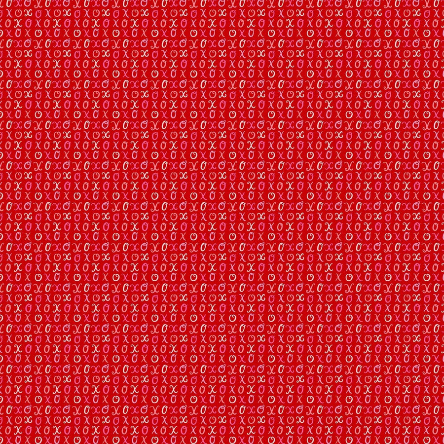 FIGO- Love in Bloom - XO Red Figo Fabrics 