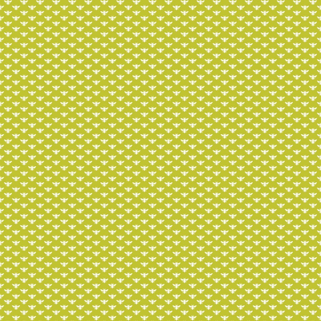 Local Honey - Bee Dot Chartreuse Figo Fabrics 