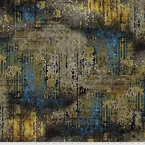 Abandoned II - Gilded Mosaic - Gold FreeSpirit Fabrics 