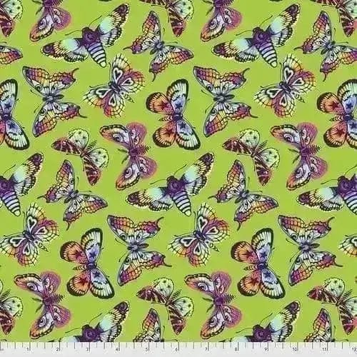 Daydreamer - Butterfly Kisses - Avocado FreeSpirit Fabrics 