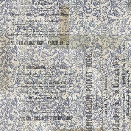 Eclectic Elements - Memorandum WB 108" Blue FreeSpirit Fabrics 