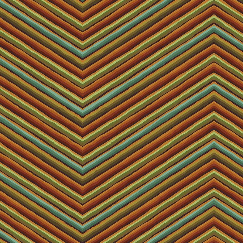 FreeSpirit - Kaffe Fasset Collective -  Chevron Stripe Ochre FreeSpirit Fabrics 