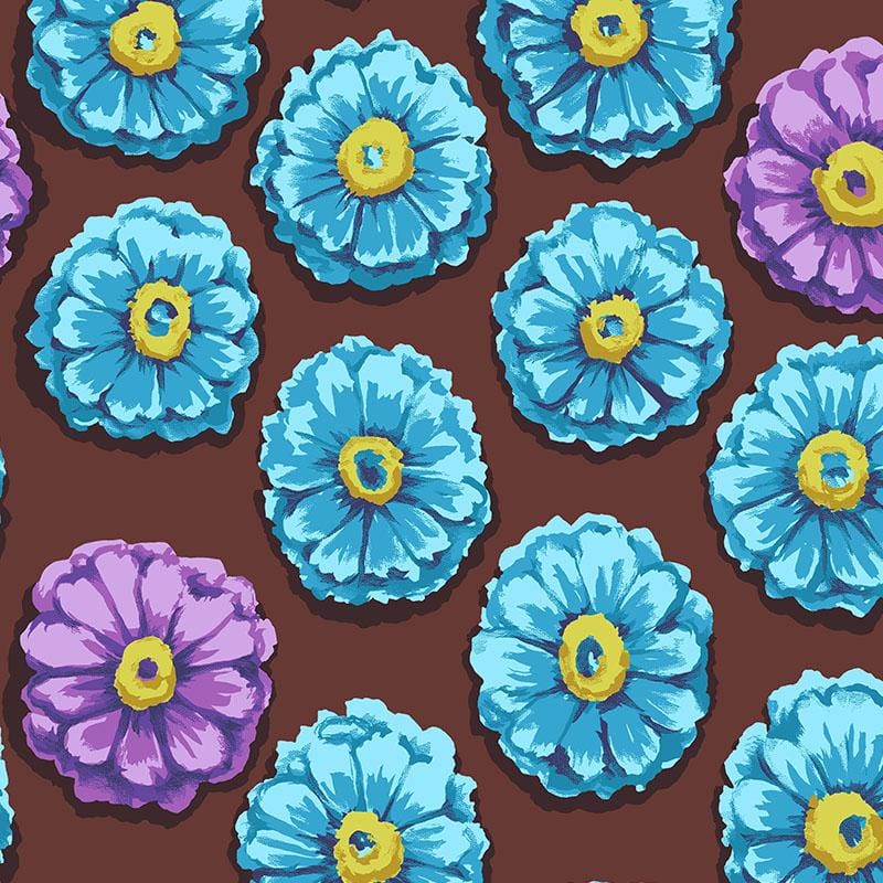 FreeSpirit - Kaffe Fasset Collective -  Zinnia Aqua FreeSpirit Fabrics 