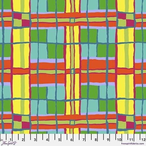 FreeSpirit - Kaffe Fassett Collective - Checkmate Yellow FreeSpirit Fabrics 