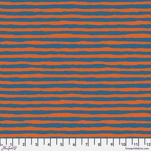 FreeSpirit - Kaffe Fassett Collective - Comb Stripe Orange FreeSpirit Fabrics 