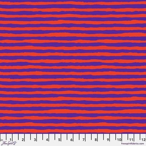 FreeSpirit - Kaffe Fassett Collective - Comb Stripe Purple FreeSpirit Fabrics 