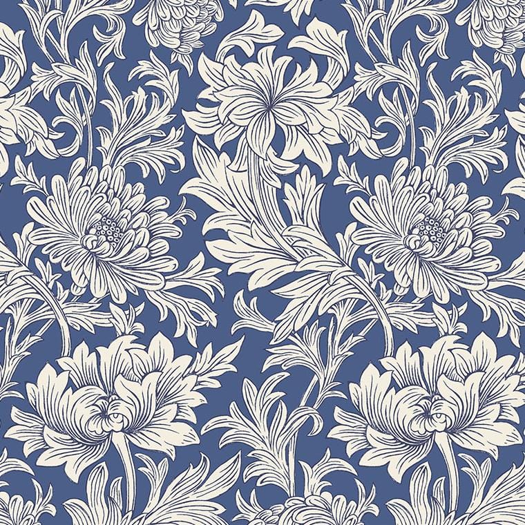 FreeSpirit - Wandle - Chrysanthemum Blue FreeSpirit Fabrics 