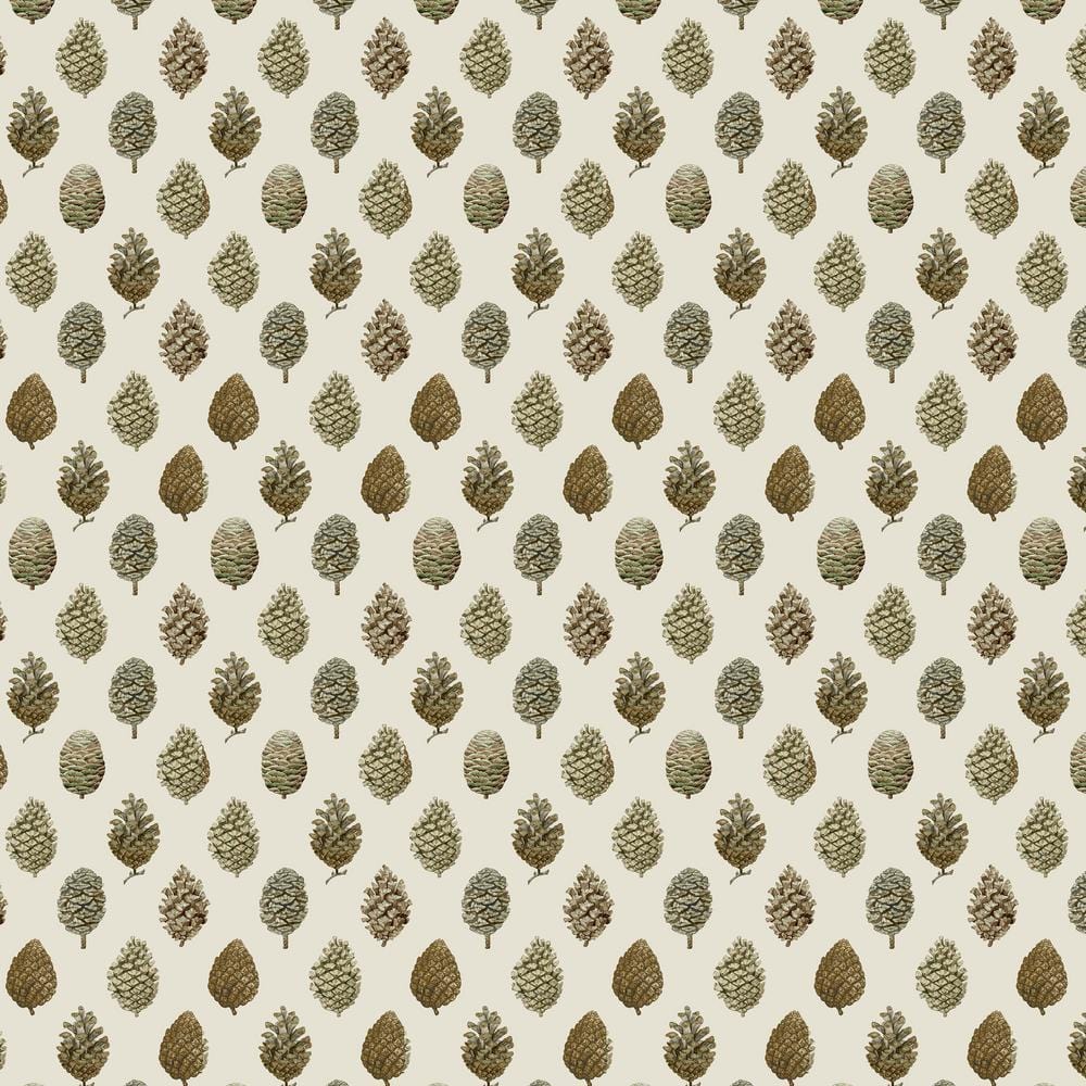 FreeSpirit - Woodland Blooms - Pinecones Linen FreeSpirit Fabrics 