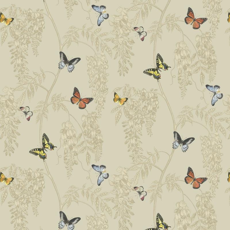 FreeSpirit - Woodland Blooms - Wisteria & Butterfly Linen FreeSpirit Fabrics 