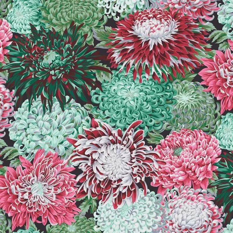 Kaffe Fassett Collective - Japanese Chrysanthemum Blush FreeSpirit Fabrics 