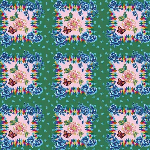 Mon Jardin - Cushion Jade FreeSpirit Fabrics 