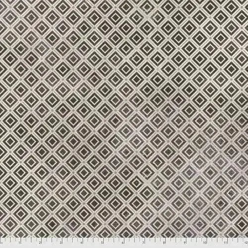 Monochrome - Daimonds - Charcoal FreeSpirit Fabrics 