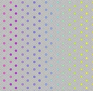 FreeSpirit - Tula's True Colors - Hexy Rainbow Dove FreeSpirit Fabrics 