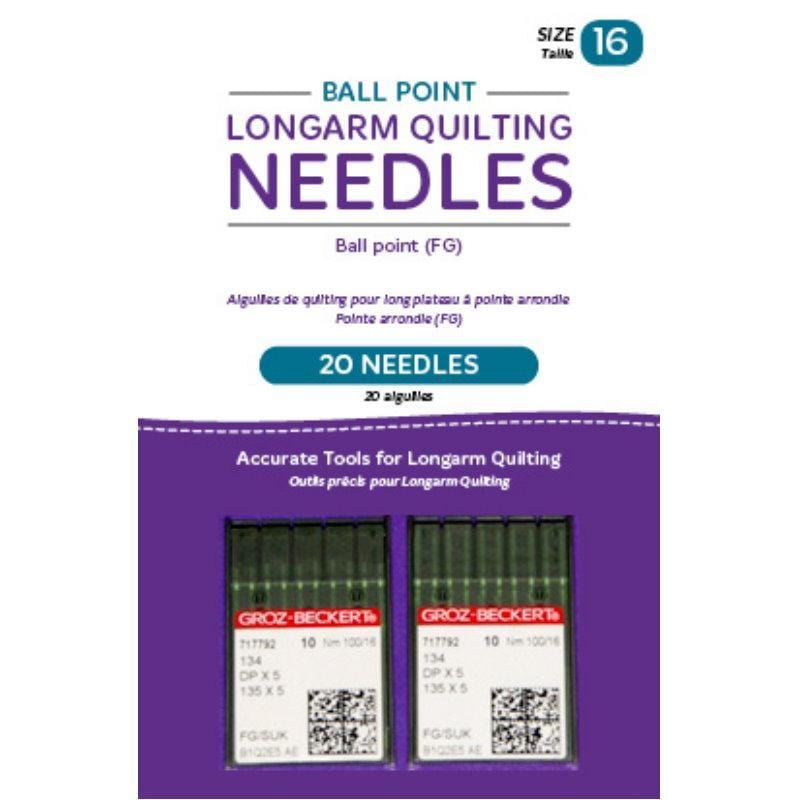 Handi Quilter - Ball Point Longarm Needles – 2 Packs of 10 16/100-FG BP Handi Quilter 