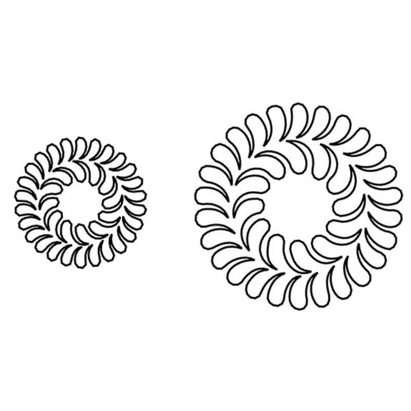 Handi Quilter - Feather Wreaths Groovy Board Handi Quilter 