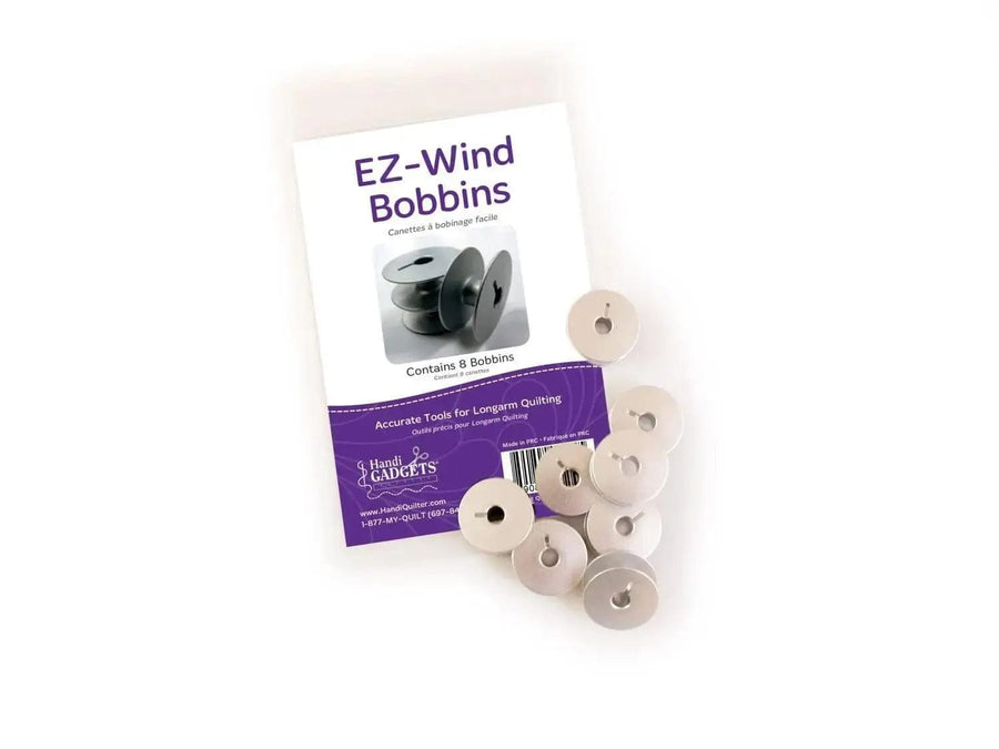 Handi Quilter - EZ-Wind Slotted M-Class Bobbins for Longarm Machines - 8 Pack Handi Quilter 