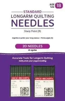 Handi Quilter - Standard Longarm Needles – 2 Packs of 10 (18/110-R, Sharp) Handi Quilter 