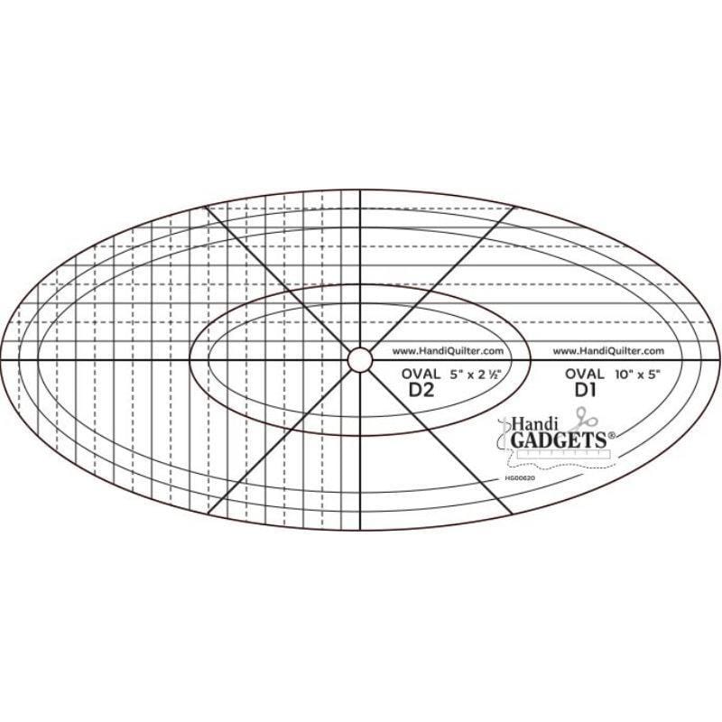 Handi Quilter - Oval D Template 10", 4" Set Handi Quilter 