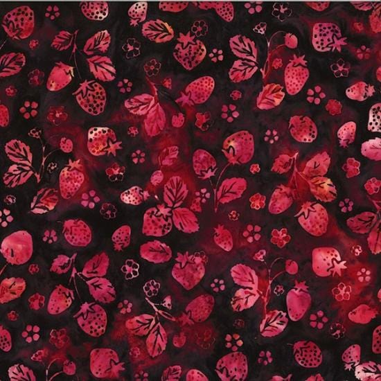 Hoffman - Bali Batiks - Strawberries Deep Fuchsia Hoffman Fabrics/CIT 