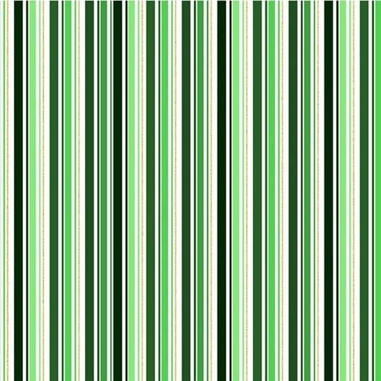 Hoffman - Holiday Sweets - Stripes Green Hoffman Fabrics/CIT 