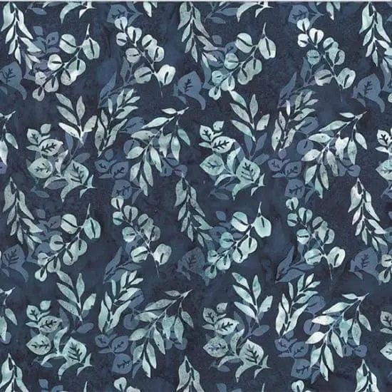 On the Veranda - Mixed Foliage - Navy Hoffman Fabrics/CIT 