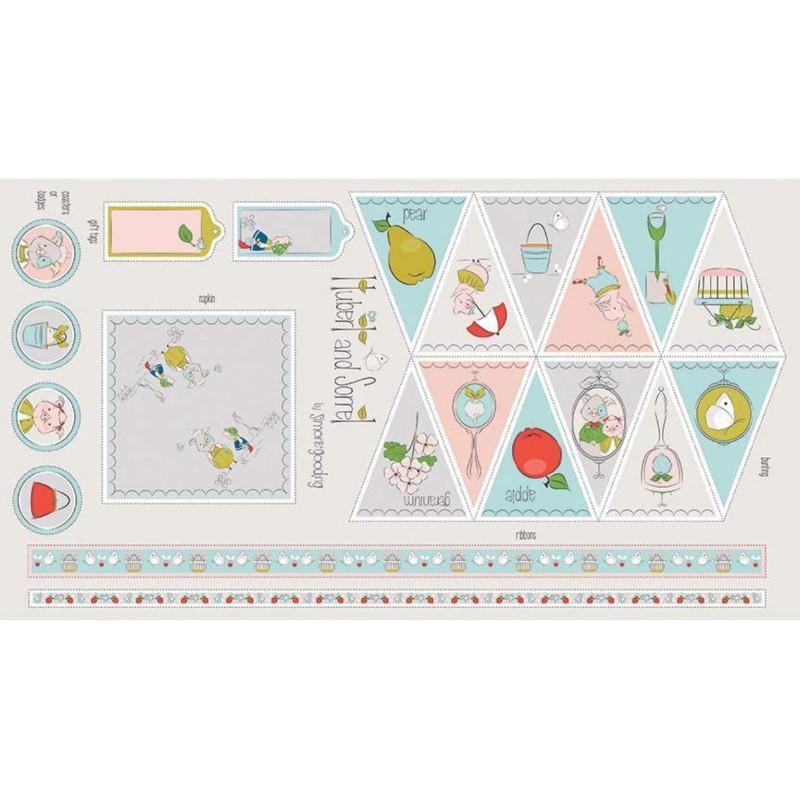 Hubert and Sorrel - 24" x 42" Panel Riley Blake 