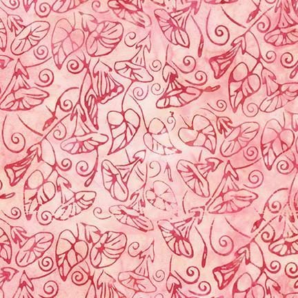 Hummingbird Lane - Trumpet Flowers - Pink Robert Kaufman Fabrics 