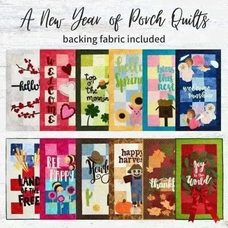 A New Year of Porch Quilts Block of the Month - Begins November 2022 IN HOUSE 