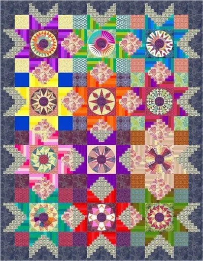 Image of Cabin Fever quilt.