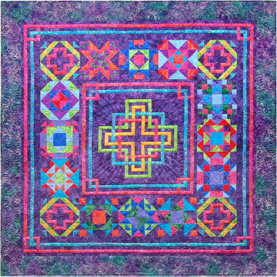 Image of Celtic Crystals quilt.