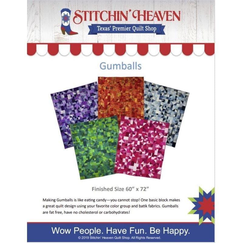 Digital Download - Gumballs Quilt Pattern by Stitchin' Heaven IN HOUSE 