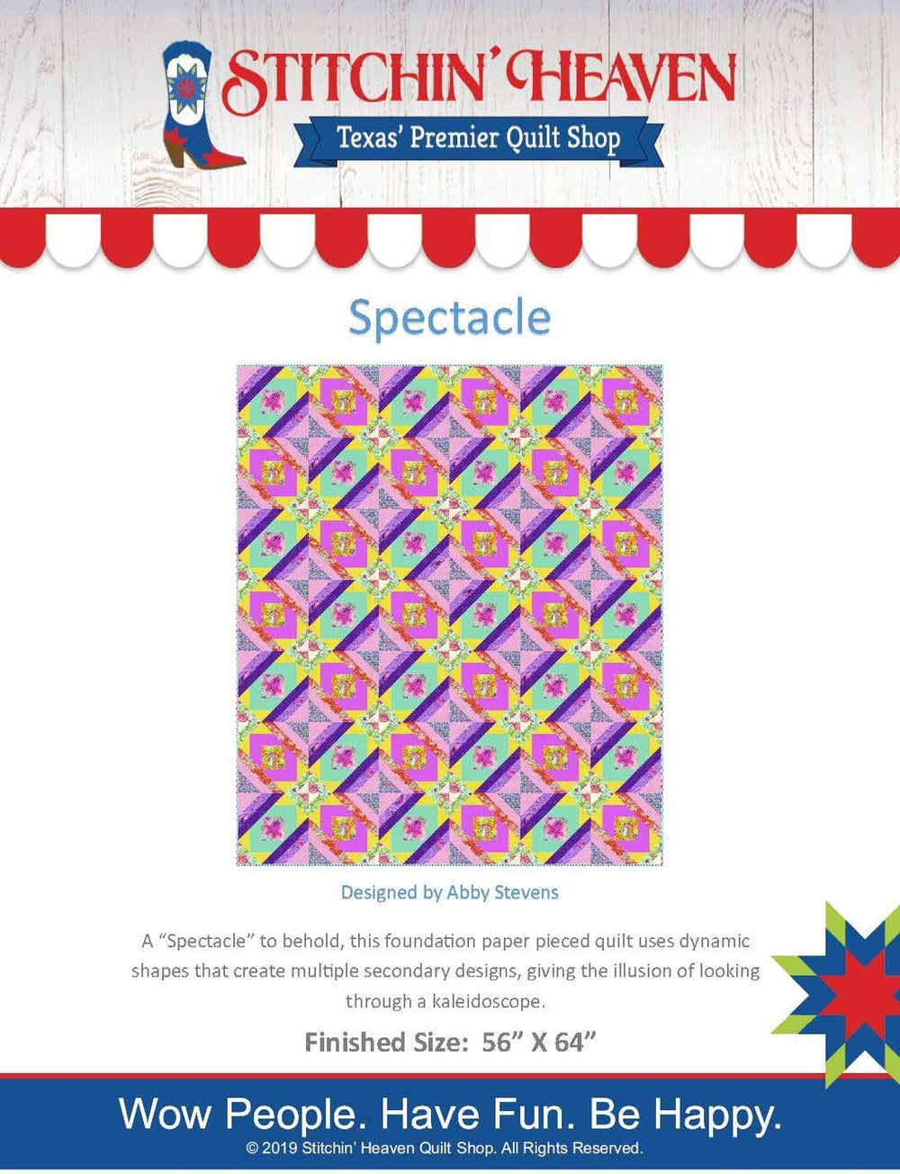 Digital Download - Spectacle Quilt Pattern IN HOUSE 