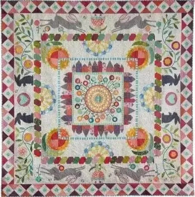 Image of Down the Rabbit Hole quilt.