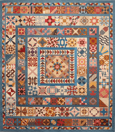 Image of Farmer's Wife Homestead Medallion quilt.