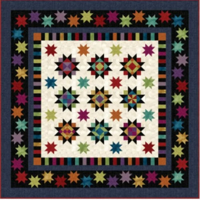 Image of Galactic Explosion quilt.