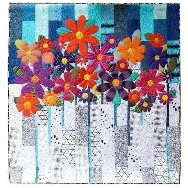 Indah Blossoms Applique Quilt Kit IN HOUSE 