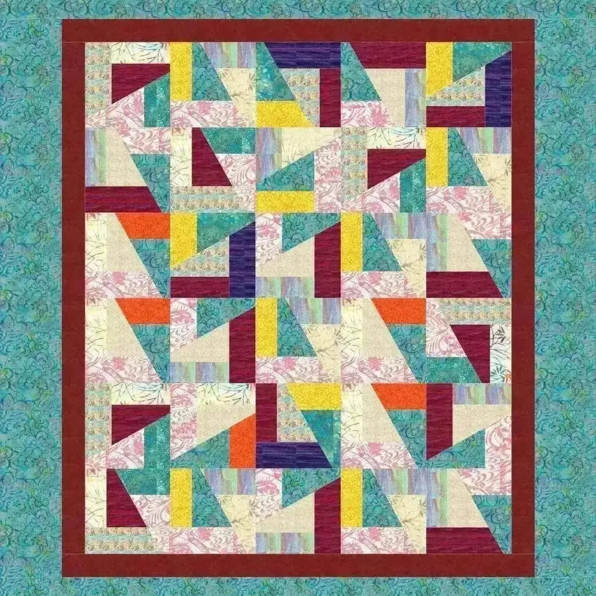 Parfait Batik Scrap Crazy Quilt Kit IN HOUSE 