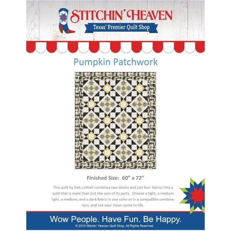Pumpkin Patchwork Quilt Pattern by Stitchin' Heaven IN HOUSE 