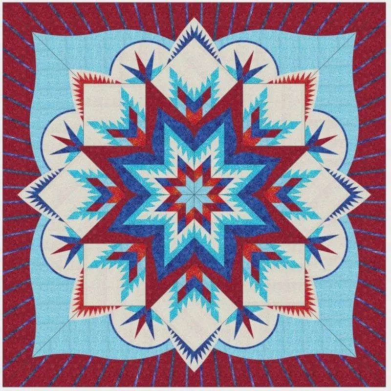 Quiltworx - Americana Snowfall Quilt Kit IN HOUSE 