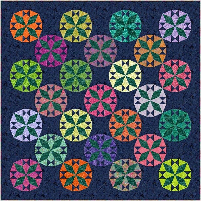 Solar Flares Precut Quilt Kit SOLARFLARES-CQK