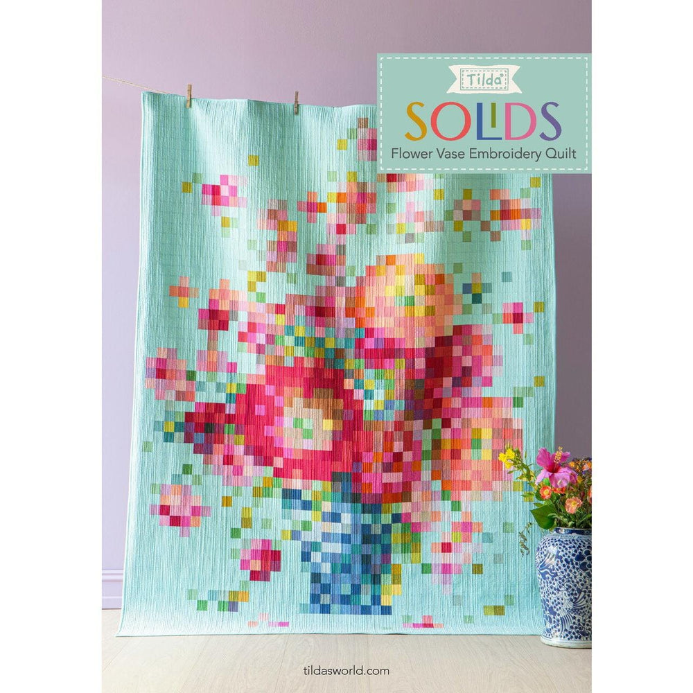 Tilda Flower Vase Embroidery Quilt Kit TLDFLWRVS-QK