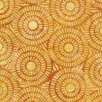 Celestials - Mosaic Sun - Light Gold Island Batik, Inc. 