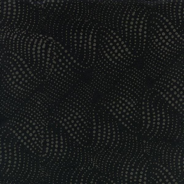 Island Batik - Basics - Wavy Dot Black Island Batik, Inc. 