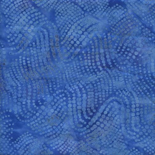 Island Batik - Basics - Wavy Dots Bluebird Island Batik, Inc. 