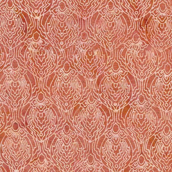 Island Batik - Elegant Ogee Orange Marmalade Island Batik, Inc. 