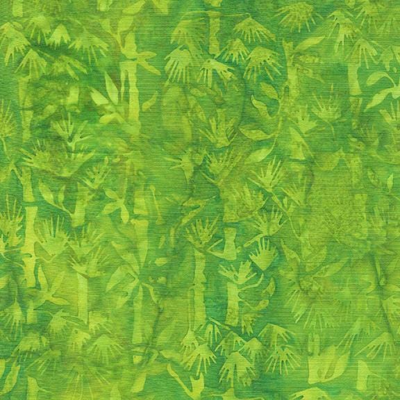 Island Batik - Emperors Treasures - Bamboo Sprigs Green Apple Island Batik, Inc. 