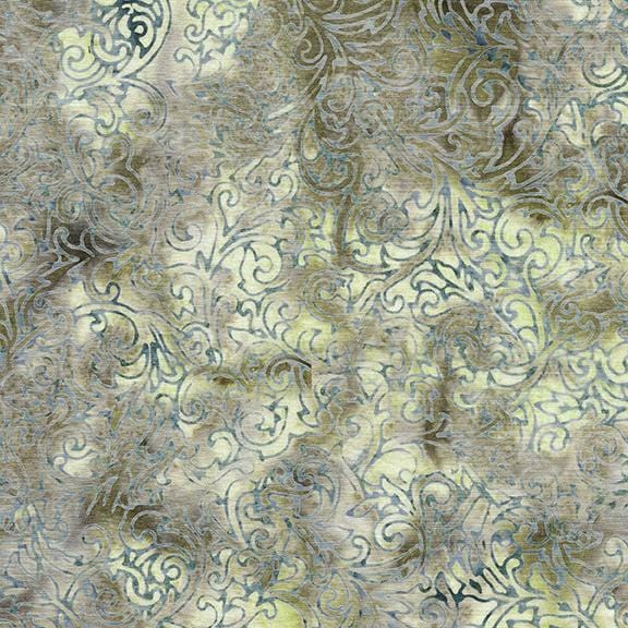 Island Batik - Flourish Swirl Brown Sand Island Batik, Inc. 